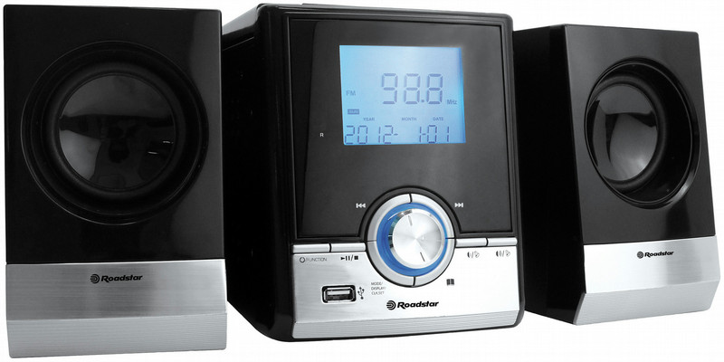 Roadstar HIF-3650UMP Micro set 4W Black,Silver home audio set