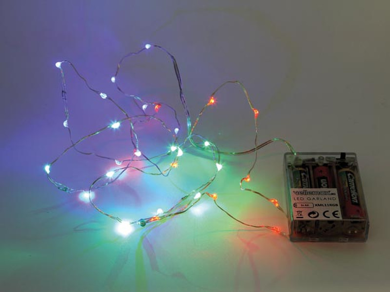 Velleman XML19RGB Light decoration chain Для помещений 20лампы LED Прозрачный декоративный светильник