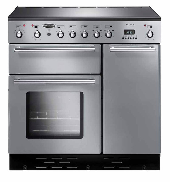 Rangemaster Toledo 90 Freestanding Ceramic hob A Silver