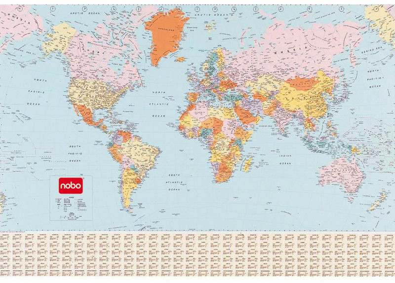 Nobo Unmounted Map - World
