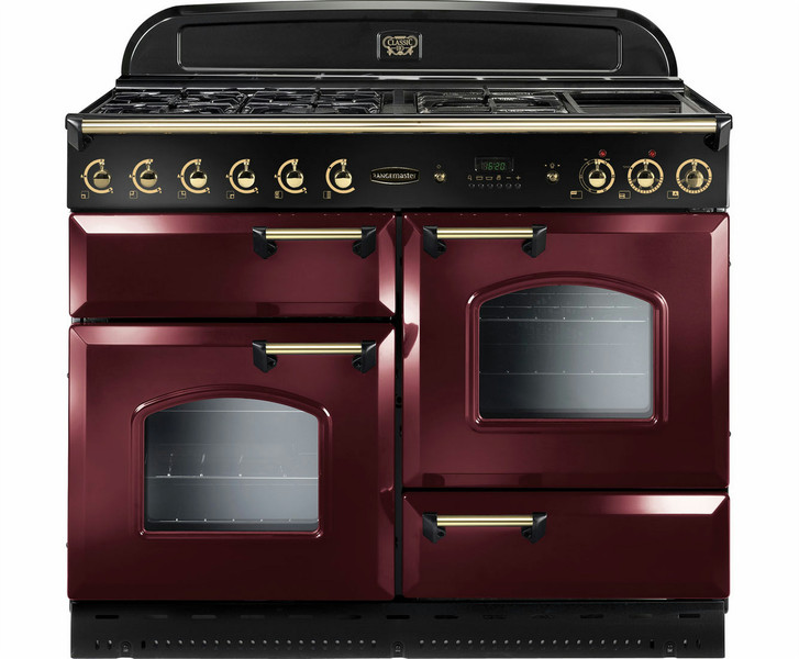 Rangemaster Classic 110 Gas Freistehend Gas hob A Schwarz, Rot