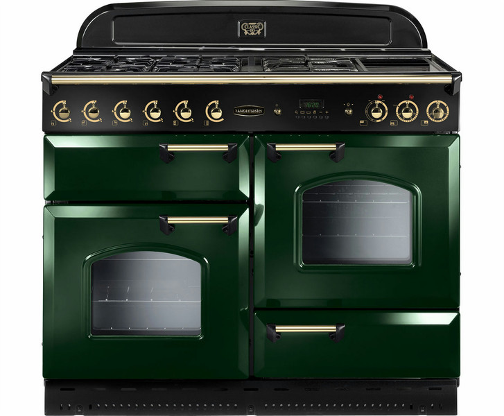 Rangemaster Classic 110 Gas Freistehend Gas hob A Schwarz, Grün