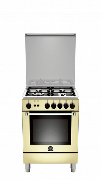 Bertazzoni La Germania AM6 4C 71 C CR Freistehend Gas hob A+ Cremefarben Küchenherd