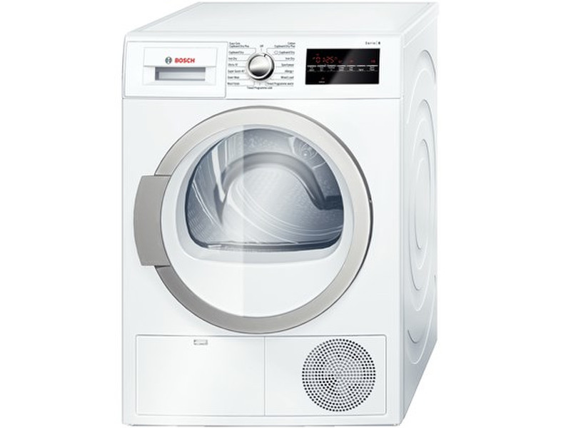 Bosch WTG86400GB Freistehend Frontlader 8kg B Weiß Wäschetrockner