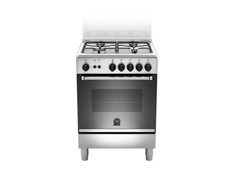 Bertazzoni La Germania AM6 40 71 D X Отдельностоящий Gas hob Нержавеющая сталь кухонная плита