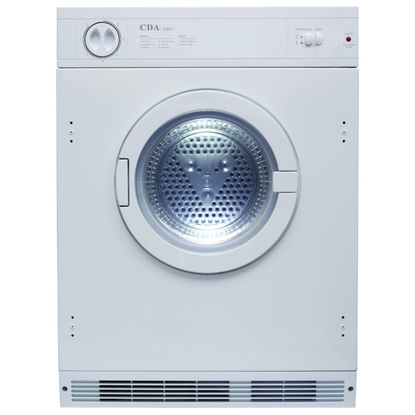 CDA CI921 Built-in Front-load 7kg C White tumble dryer