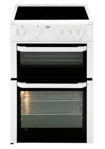 Beko BDC643W Freestanding Ceramic hob A White cooker