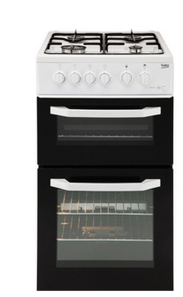 Beko BDG581W Freestanding Gas hob A+ White cooker