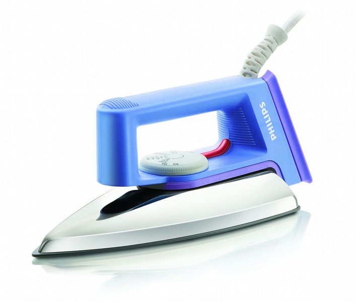 Philips HD1182/66 Dry iron Teflon soleplate 1000W Aluminium,Blue iron