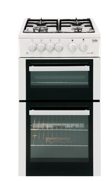 Beko BDG582W Freestanding Gas hob A+ White cooker