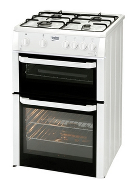 Beko BDG682WP Freestanding Gas hob A+ White cooker