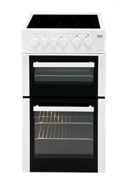 Beko BDVC563AW Freestanding Ceramic hob A White cooker