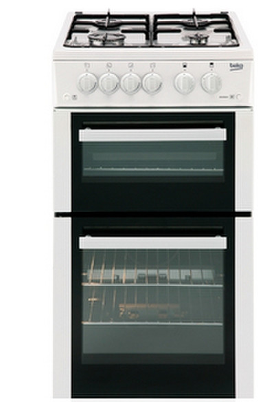 Beko BDVG592W Freestanding Gas hob White cooker