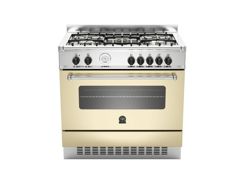 Bertazzoni La Germania AM9 5C 71 A CR Отдельностоящий Gas hob Нержавеющая сталь кухонная плита