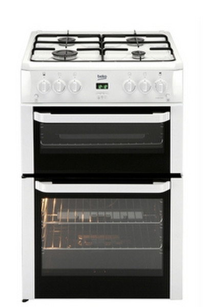 Beko BDVG694WP Freestanding Gas hob White cooker