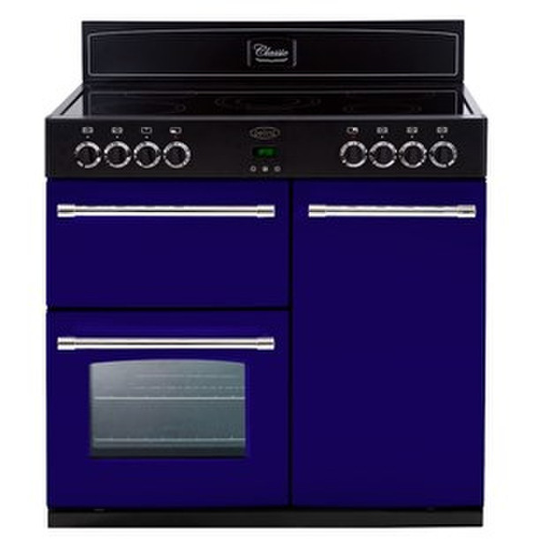 Belling Classic 90E Freistehend Ceramic hob A Blau