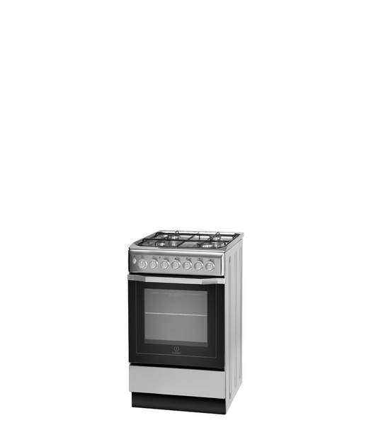 Indesit I5GSH1XUK Freestanding Gas hob B Stainless steel