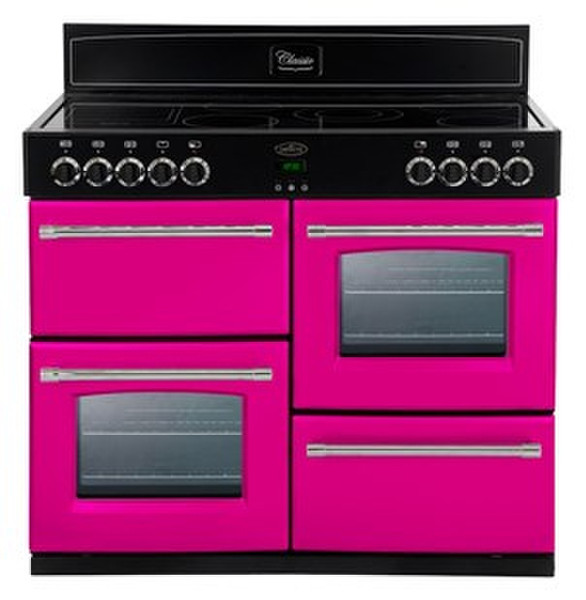 Belling Classic 100E Freestanding Ceramic hob A Pink