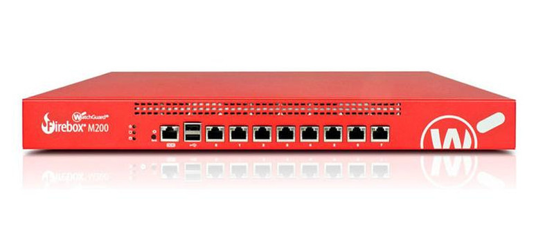 WatchGuard Firebox M200 1U 3200Мбит/с аппаратный брандмауэр