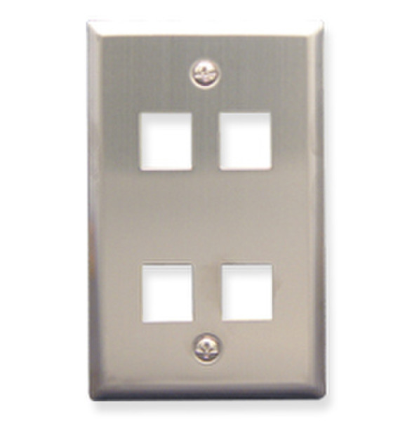 ICC IC107SF4SS Stainless steel switch plate/outlet cover
