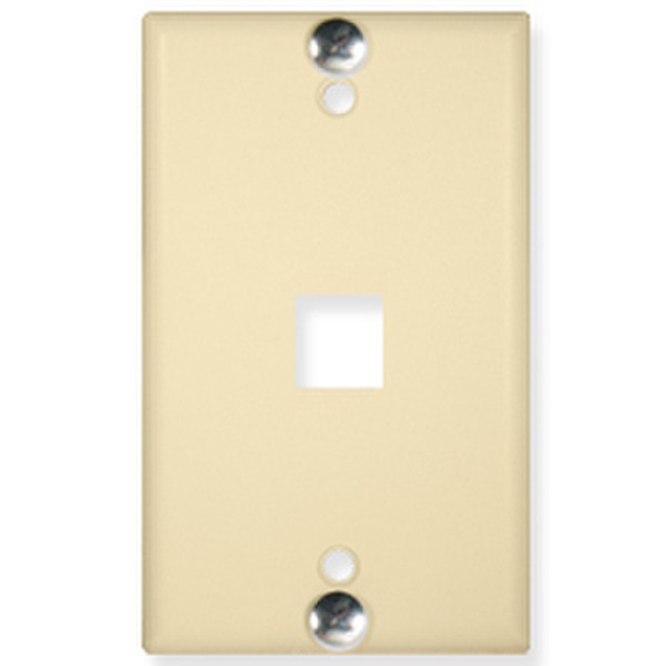 ICC IC107FFWIV Ivory switch plate/outlet cover