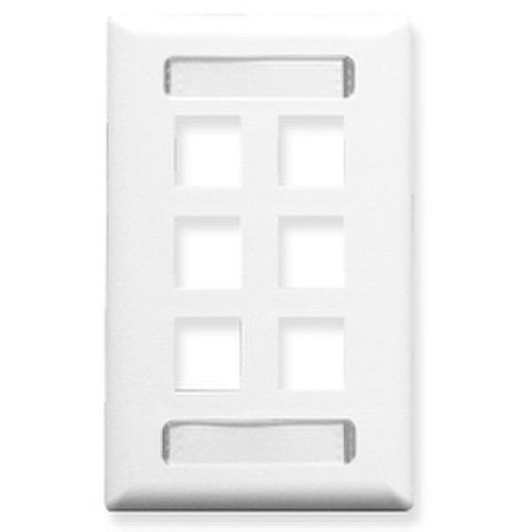 ICC IC107S06WH White switch plate/outlet cover