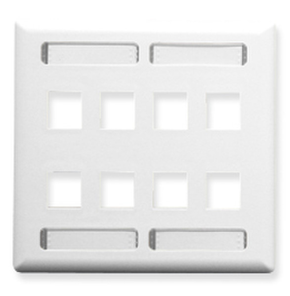 ICC IC107SD8WH White switch plate/outlet cover