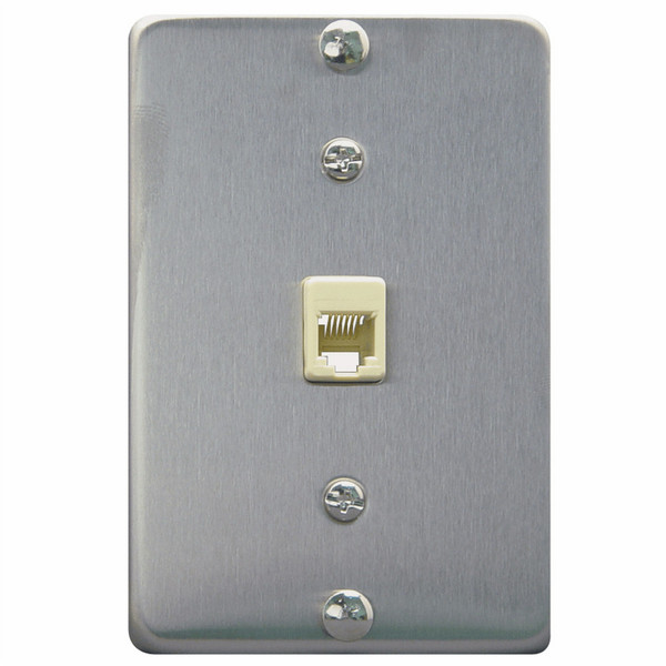 ICC IC630DA6SS RJ-11 Stainless steel socket-outlet