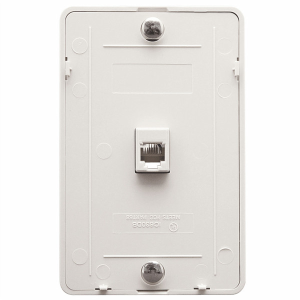 ICC IC630DB6WH RJ-11 White socket-outlet