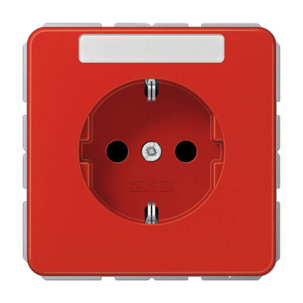 JUNG CD 1520 BFKINA RT Type F (Schuko) Red outlet box