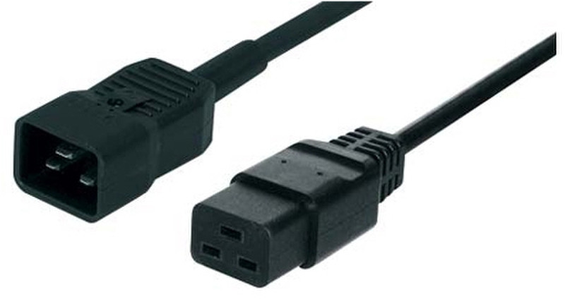 Tecline 35020 1.8m C20 coupler C19 coupler Black power cable