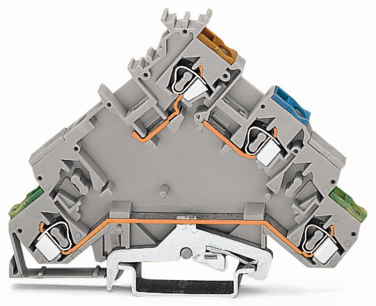 Wago 280-574 4P Grau Elektrischer Anschlussblock