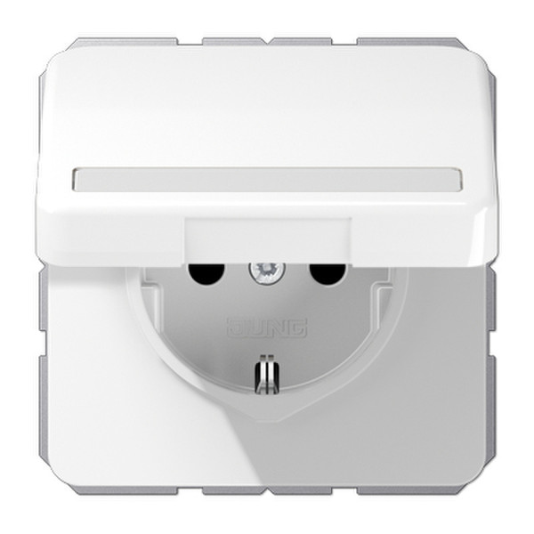 JUNG CD 1520 BFNAKL WW Type F (Schuko) White outlet box