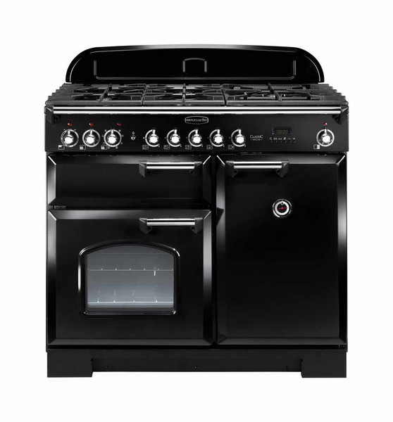 Rangemaster Classic Deluxe 100 Dual Fuel Отдельностоящий Gas hob A Черный