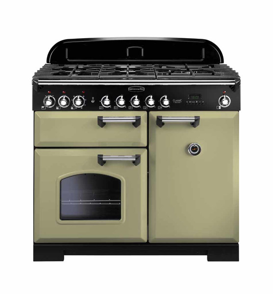 Rangemaster Classic Deluxe 100 Dual Fuel Freestanding Gas hob A Black,Olive