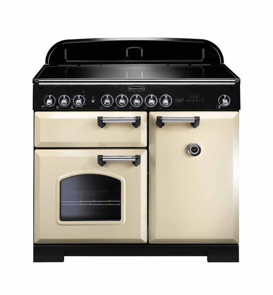 Rangemaster Classic Deluxe 100 Induction Freistehend Induktionskochfeld A Schwarz, Cremefarben