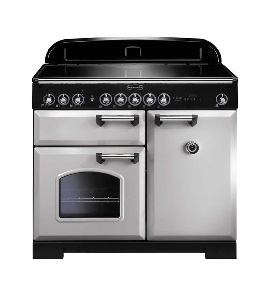 Rangemaster Classic Deluxe 100 Induction Freistehend Induktionskochfeld A Schwarz, Weiß