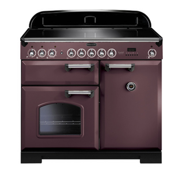 Rangemaster Classic Deluxe 100 Induction Freistehend Induktionskochfeld A Schwarz, Graubraun