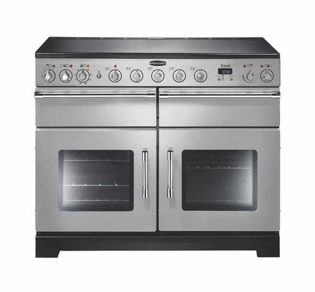 Rangemaster Excel 110 Induction Freistehend Induktionskochfeld A Schwarz, Silber