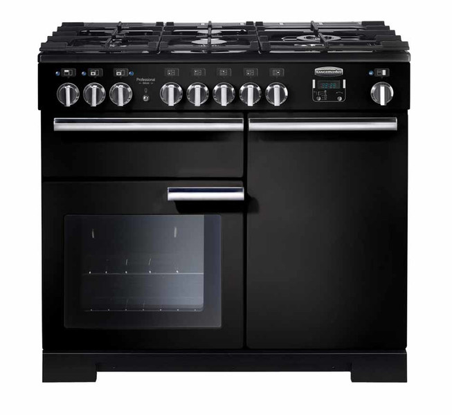 Rangemaster Professional Deluxe 100 Dual Fuel Отдельностоящий Gas hob A Черный