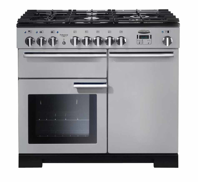 Rangemaster Professional Deluxe 100 Dual Fuel Отдельностоящий Gas hob A Черный, Серый