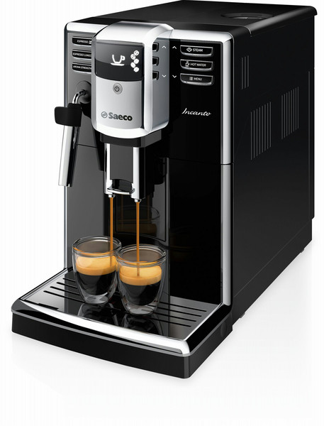 Saeco Incanto HD8911/02 Отдельностоящий Автоматическая Машина для эспрессо 1.8л Черный кофеварка