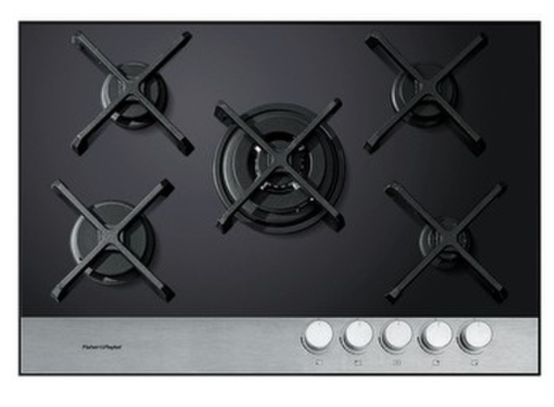 Fisher & Paykel CG755DWFCTB1 built-in Gas Black,Stainless steel hob