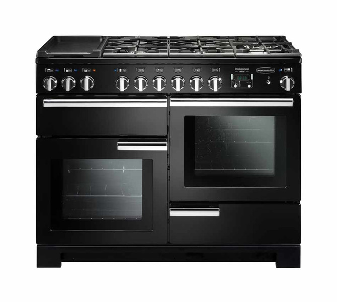 Rangemaster Professional Deluxe 110 Dual Fuel Отдельностоящий Combi hob A Черный