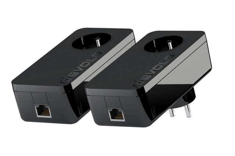 Devolo dLAN pro 1200+ Starter Kit 600Мбит/с Подключение Ethernet Черный 2шт PowerLine network adapter