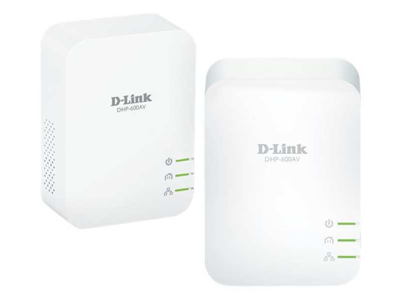 D-Link DHP-601AV 1000Mbit/s Ethernet LAN White 2pc(s) PowerLine network adapter