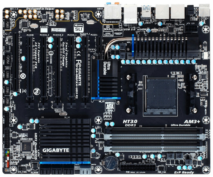 Gigabyte GA-990FXA-UD5 R5 AMD 990FX Socket AM3+ ATX motherboard