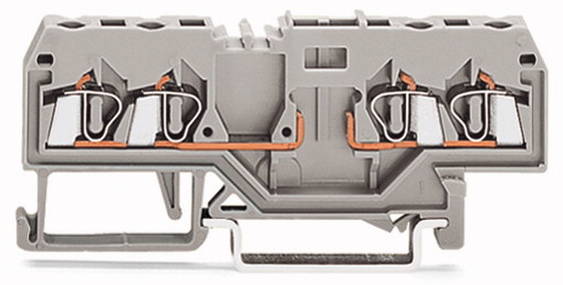 Wago 280-816 4P Grey electrical terminal block