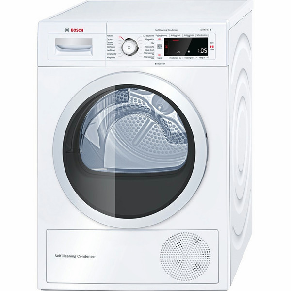 Bosch Serie 8 WTW875ECO freestanding Front-load 8kg A+++ White tumble dryer