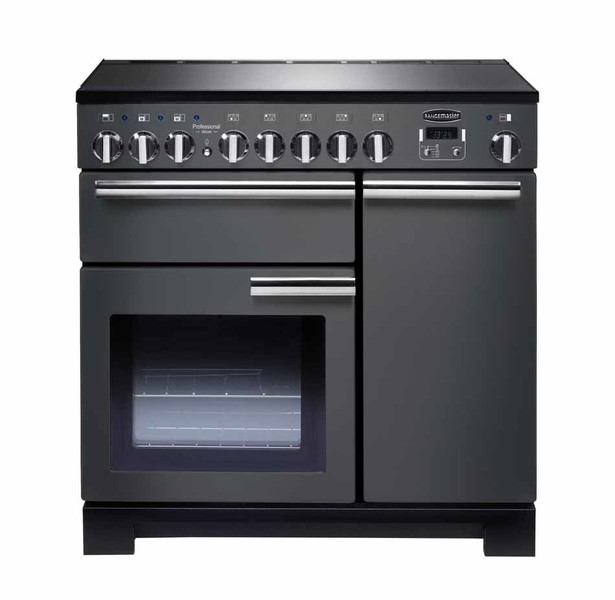 Rangemaster Professional Deluxe 90 Induction Freistehend Induktionskochfeld A Schwarz, Grau